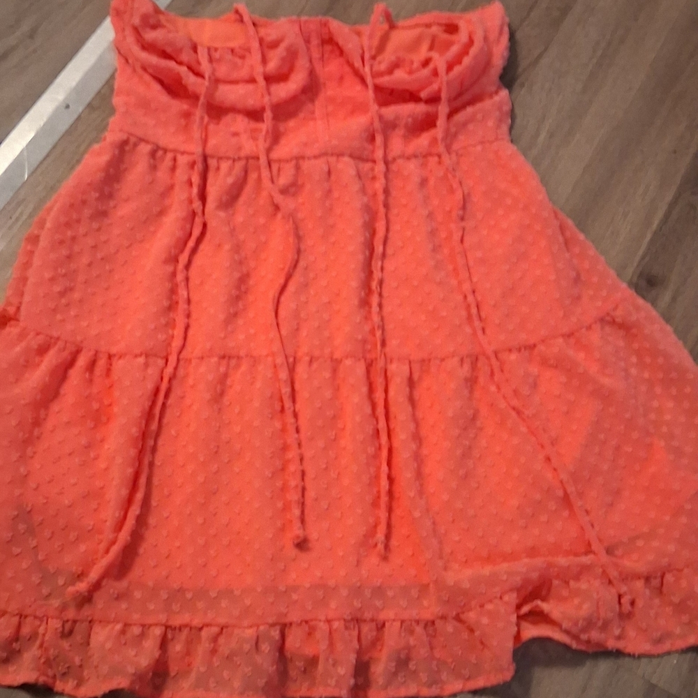 Coral Ruffled Women's Skirt